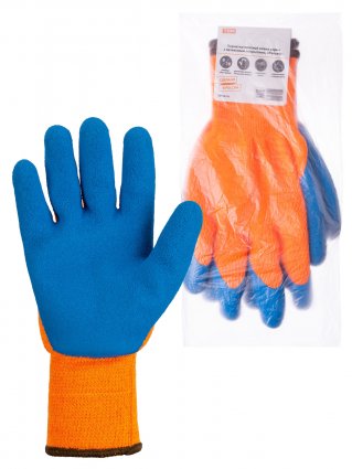 Фотография товара 'Tdm Перчатки плотной вязки акрил с латексным покрытием, "Рельеф", SQ1016-0218'