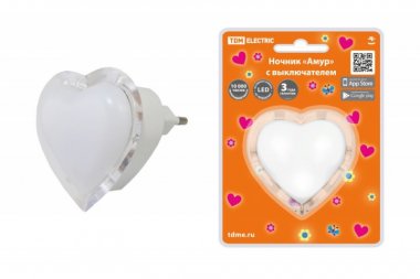 Фотография товара 'Tdm Ночник "Амур" с выключателем, 0,3 Вт, 220 В SQ0357-0030'