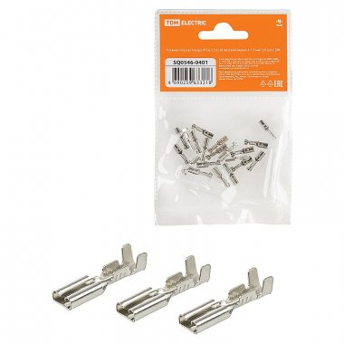 Фотография товара 'Tdm SQ0546-0401 Клемма плоская гнездо РП-м 1,5-(2,8) плоский (мама) 1-1,5 мм?'