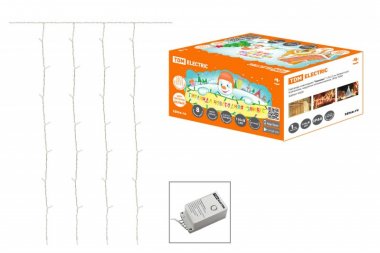 Фотография товара 'Tdm Гирлянда новогодняя "Занавес" , 8 режимов, наружное использование, IP44, SQ0361-0028'