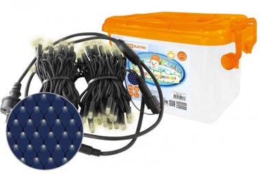 Фотография товара 'Tdm Гирлянда светодиодная "Сеть" 1,5х1,5 м, 120LED, 2700К, последовательное подключение, IP65, 250 В, SQ0361-0063'