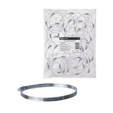 Фотография товара 'Tdm SQ1807-0359 Хомут червячный, d 130-150 мм, оцинк'