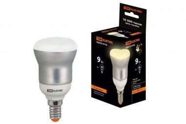 Фотография товара 'Tdm Лампа энергосберегающая КЛЛ- RM50 FR-9 Вт-2700 К–Е14 SQ0323-0145'