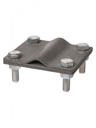 Фотография товара 'Tdm Зажим соединительный 4-х болтовой штырь-полоса, штырь ?16 - полоса 40х4 мм, термодиффузия, SQ2401-0036'