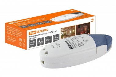 Фотография товара 'Tdm Трансформатор электронный ТЭ-105 220В/12В 35-105Вт SQ0360-0011'