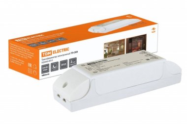 Фотография товара 'Tdm Трансформатор электронный ТЭ-200 220В/12В 70-200Вт SQ0360-0013'