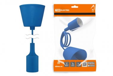 Фотография товара 'Tdm Патрон пластиковый Е27 с подвесом 1 м, SQ0335-0066'