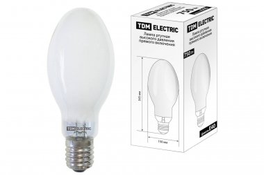 Фотография товара 'Tdm Лампа ртутная высокого давления прямого включения ДРВ 750 Вт Е40, SQ0325-0022'