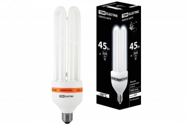 Фотография товара 'Tdm Лампа энергосберегающая КЛЛ-4U-45 Вт-2700 К–Е27 SQ0323-0079'