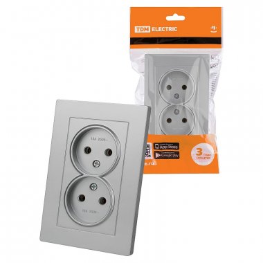 Фотография товара 'Tdm SQ1816-0234 Розетка двойная 2П 10А 250В'