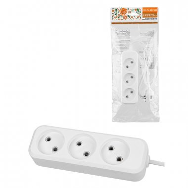 Фотография товара 'Tdm SQ1303-1314 Удлинитель 3 гнезда, 10 метров, б/з, 10 А, 2300 Вт'