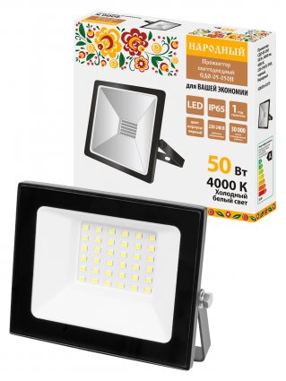 Фотография товара 'Tdm SQ0336-0315 Прожектор СДО-05-050 50 Вт, 4000 лм, 4000 К, 220-240 В, IP65'