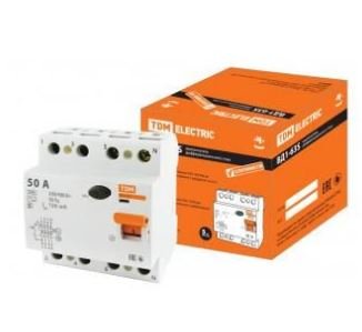 Фотография товара 'Tdm Устройство защитного отключения ВД1-63S 4Р 50А 100мА SQ0203-0070'