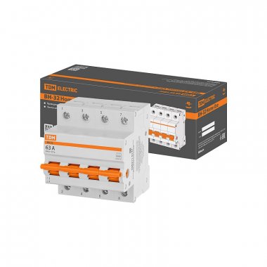 Фотография товара 'Tdm SQ0211-0137 Выключатель нагрузки (мини-рубильник) ВН-32 4P 63A Home Use'