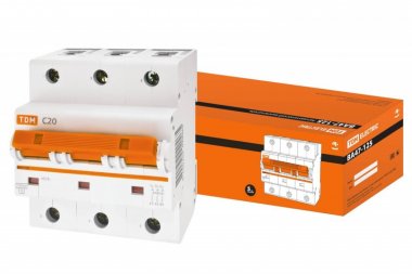 Фотография товара 'Tdm ВА47-125 3Р 20А 15кА SQ0208-0075'