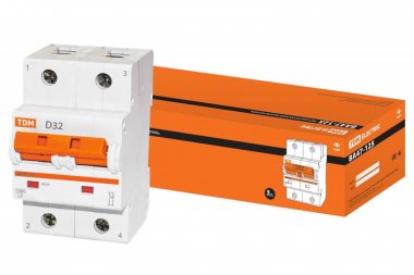 Фотография товара 'Tdm ВА47-125 2Р 32А 15кА SQ0208-0017'