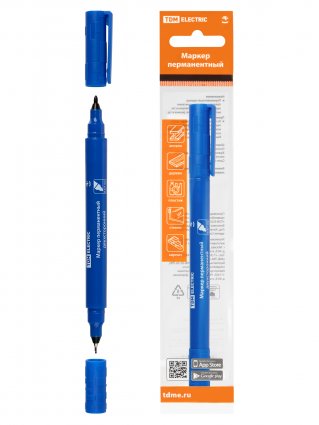 Фотография товара 'Tdm Маркер перманентный двухсторонний 0,4/1 мм, SQ0594-0114'