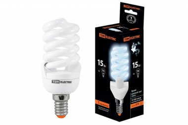 Фотография товара 'Tdm Лампа энергосберегающая КЛЛ-FSТ2-15 Вт-4000 К–Е14 SQ0323-0059'