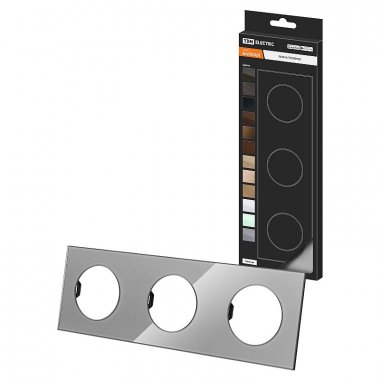 Фотография товара 'Tdm SQ1819-0304 Рамка тройная платина, стекло, "Байкал"'