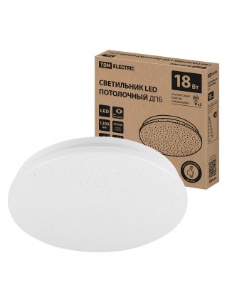 Фотография товара 'Tdm SQ0329-9010 Светильник LED потолочный ДПБ 02, 18 Вт, 6000 К'