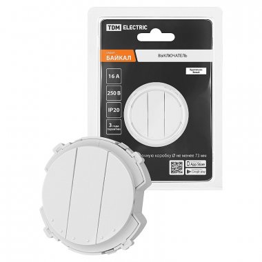 Фотография товара 'Tdm SQ1819-0039 Выключатель 3-кл. 16А 250В'