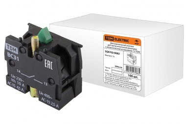 Фотография товара 'Tdm Дополнительный контакт для светосигнальной арматуры c металлическим основанием 1з SQ0702-0082'