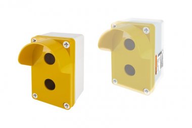 Фотография товара 'Tdm Корпус КП102 c козырьком для кнопок 2 места IP66 ABS SQ0705-0012'