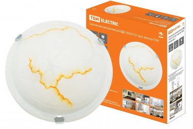 Фотография товара 'Tdm Светильник декоративный СД 2*60 Вт E27 круг мрамор, SQ0358-0022''