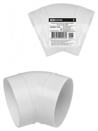 Фотография товара 'Tdm SQ1807-1778 Колено для круглых воздуховодов 45 гр., D100'