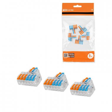 Фотография товара 'Tdm SQ0527-0414 Клемма разветвительная СКР-626 в прозрачном корпусе (4 мм2)'