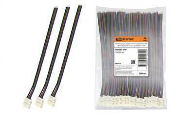 Фотография товара 'Tdm Коннектор для соединения светодиодной RGB ленты SQ0331-0047'