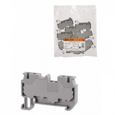 Фотография товара 'Tdm SQ0822-0166 Зажим клеммный безвинтовой ЗКБ быстрого зажима 4 мм2 32А'