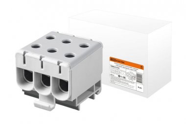 Фотография товара 'Tdm Клемма вводная силовая КВС 6 вводов 6-50 кв.мм. проходная, SQ0833-0110'