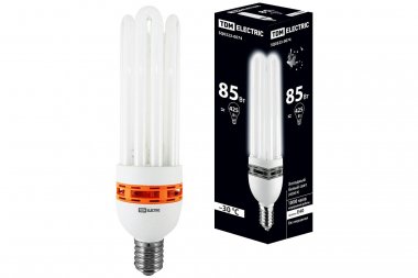 Фотография товара 'Tdm Лампа энергосберегающая КЛЛ-5U-85 Вт-4000 К–Е40 (90х340 мм), SQ0323-0074'