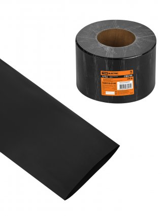 Фотография товара 'Tdm SQ0518-0140 Термоусаживаемая трубка ТУТнг 80/40 черная (25 м/ролл)'