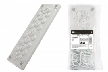 Фотография товара 'Tdm Кабельный ввод мембранный КВМ-25, RAL7035, IP65, 25 вводов SQ0814-0009'