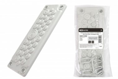 Фотография товара 'Tdm Кабельный ввод мембранный КВМ-35, RAL7035, IP65, 35 вводов SQ0814-0008'