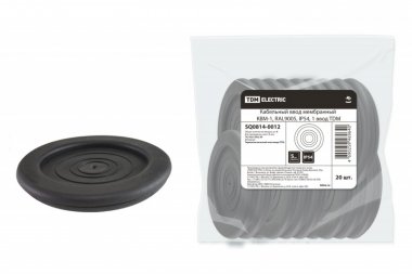 Фотография товара 'Tdm Кабельный ввод мембранный КВМ-1, RAL9005, IP54, 1 ввод SQ0814-0012'