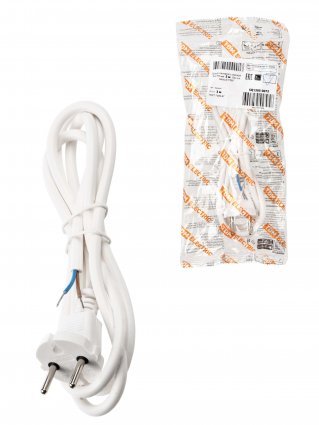 Фотография товара 'Tdm Шнур сетевой с вилкой ПВС 2x0,75мм2 3м, SQ1305-0072'