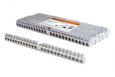 Фотография товара 'Tdm Шина "N" нулевая 6х9мм 24/1 (24 группы/крепеж по центру) никелированная SQ0801-0311'