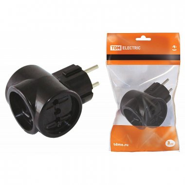 Фотография товара 'Tdm SQ1806-0101 Тройник 3х2П 16А макс. 250B ЕВРО "Ретро"'