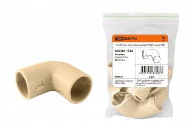 Фотография товара 'Tdm Угол 90 соединительный для трубы 20 мм SQ0405-1532'