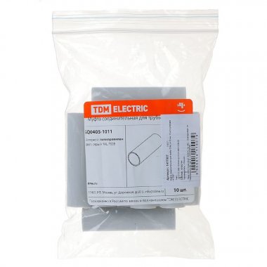 Фотография товара 'Tdm Муфта соединительная для трубы 16 мм SQ0405-1011'