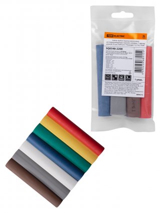 Фотография товара 'Tdm Набор трубок термоусаживаемых, клеевых ТТкНГ(3:1), SQ0548-2208'