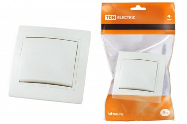 Фотография товара 'Tdm Выключатель 1 клавишный 10А'
