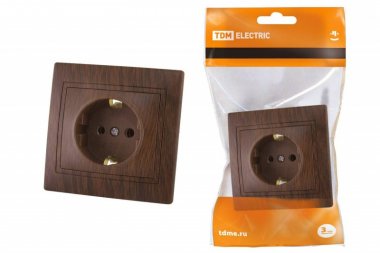 Фотография товара 'Tdm Розетка 2П+З 16А 250В'