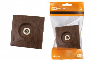 Фотография товара 'Tdm Розетка телевизионная простая (0-2400МГц,'