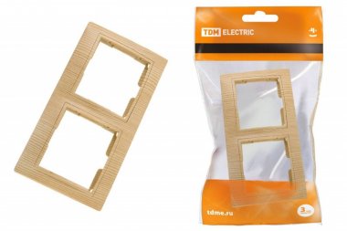 Фотография товара 'Tdm Рамка 2-х постовая горизонтальная'