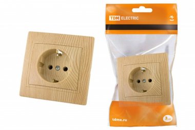 Фотография товара 'Tdm Розетка 2П+З 16А 250В'