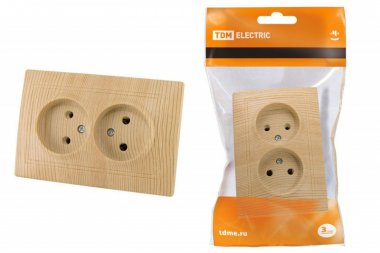 Фотография товара 'Tdm Розетка двойная 2П 10А 250В'